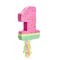 Pull String Watermelon Pinata for 1st Birthday Party Supplies, One In A Melon Party Decorations, Baby Shower, Anniversary Celebrations (Small, 16.5x11x3 Inches)